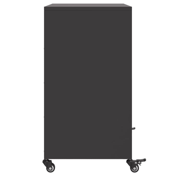skab 68x39x72 cm stål sort