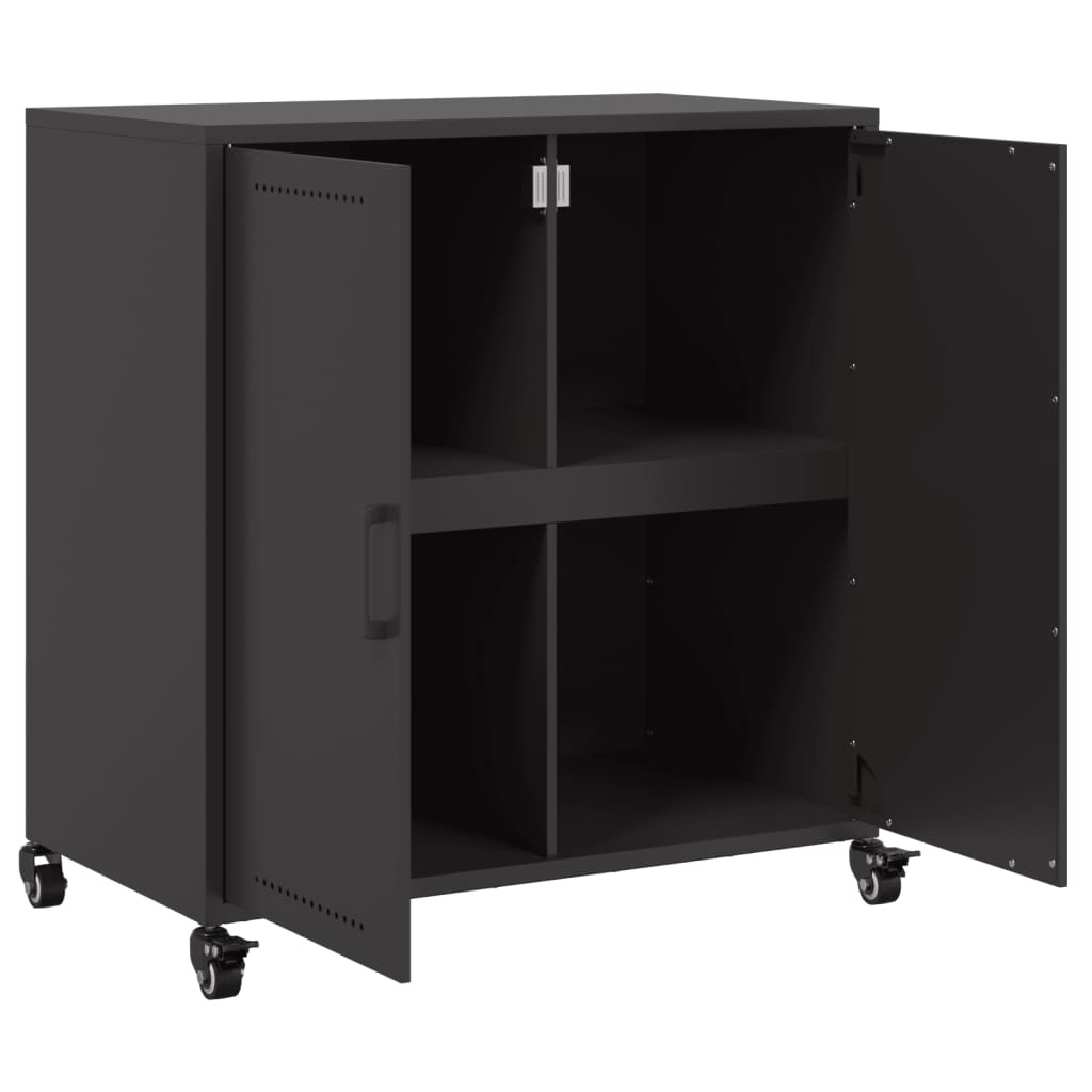 skab 68x39x72 cm stål sort