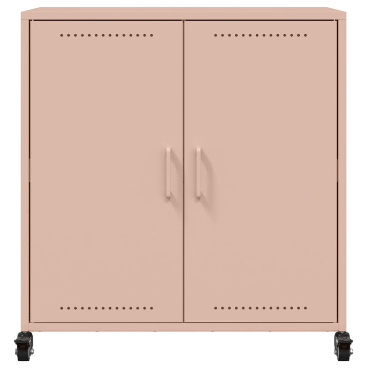 skab 68x39x72 cm stål lyserød