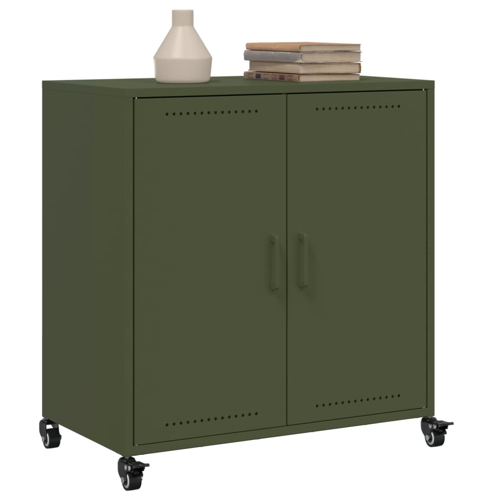 skab 68x39x72 cm stål olivengrøn