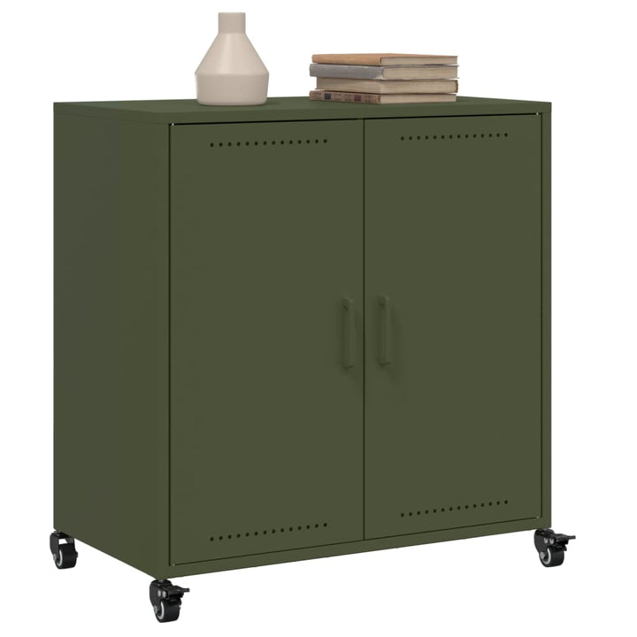 skab 68x39x72 cm stål olivengrøn