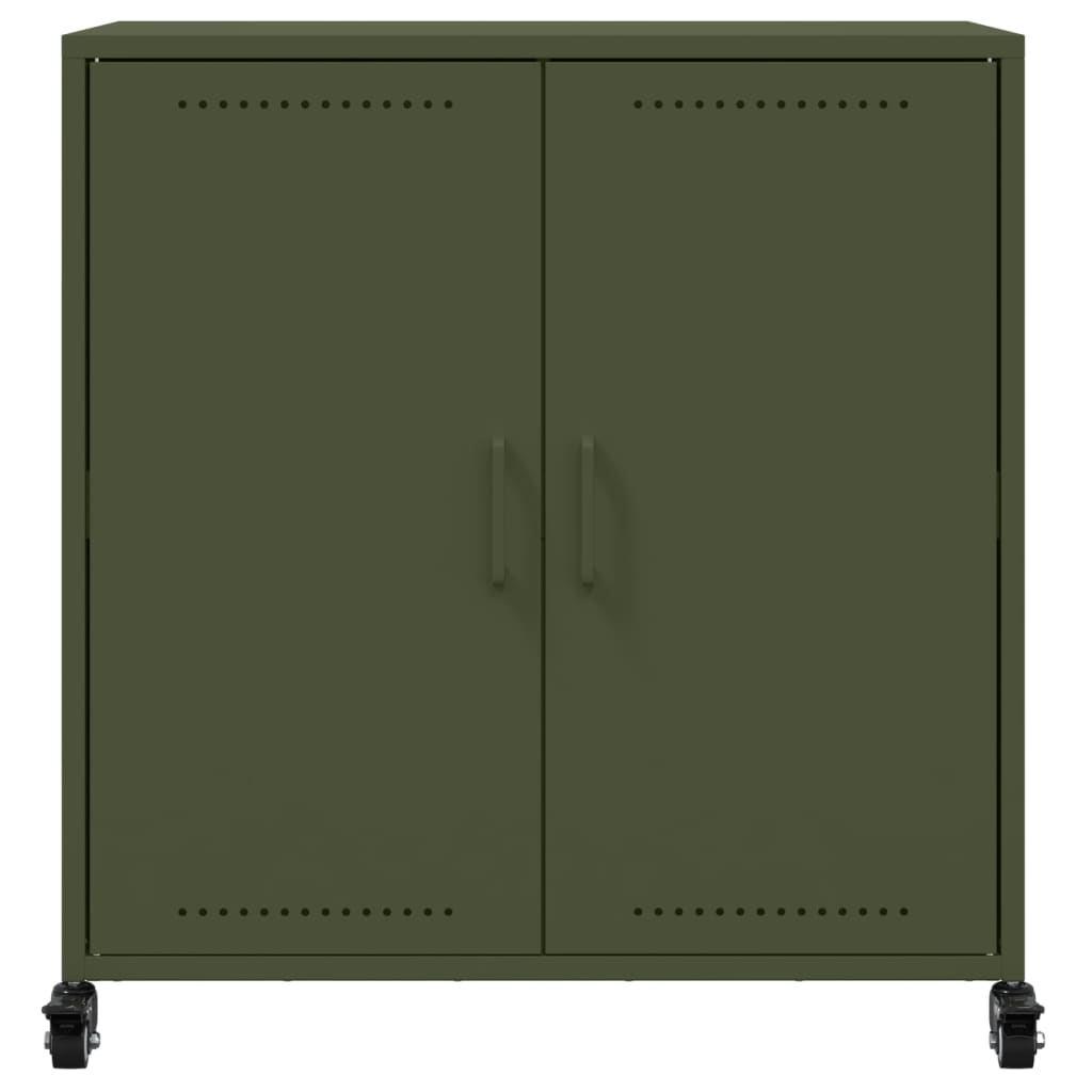 skab 68x39x72 cm stål olivengrøn