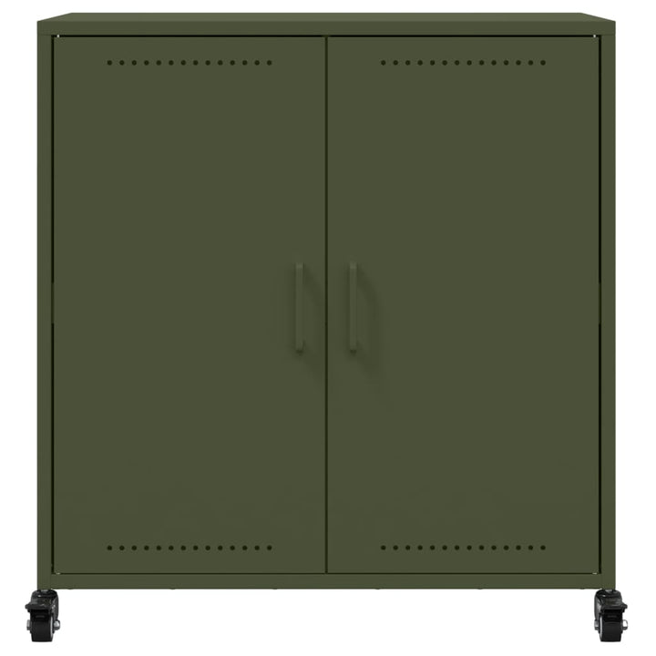 skab 68x39x72 cm stål olivengrøn