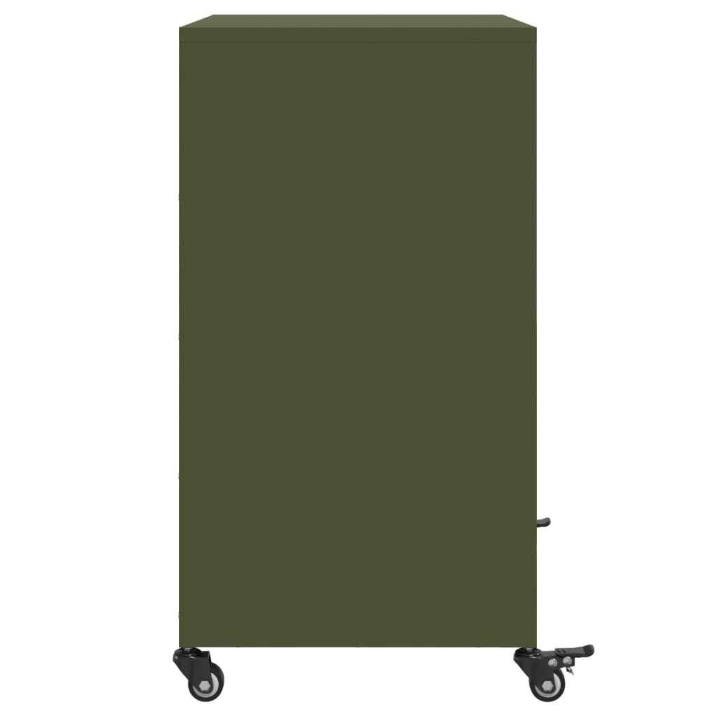 skab 68x39x72 cm stål olivengrøn
