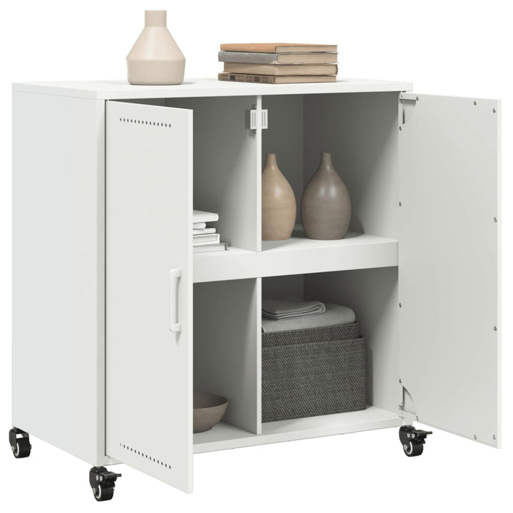 skab 68x39x72 cm stål hvid