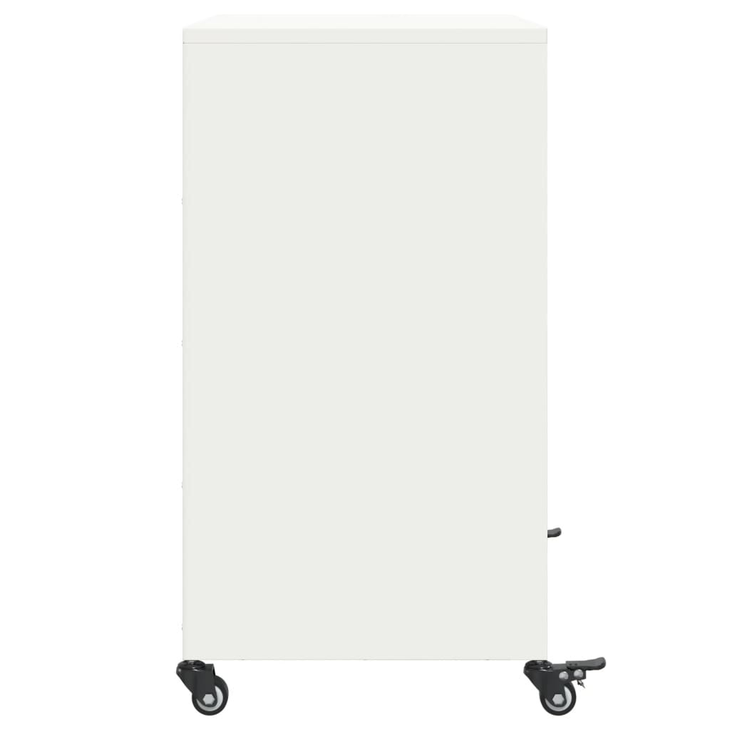 skab 68x39x72 cm stål hvid