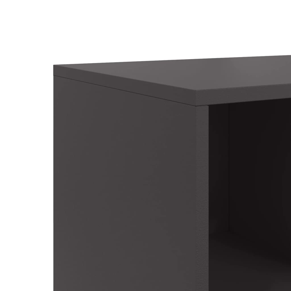 skænk 100,5x39x72 cm stål sort