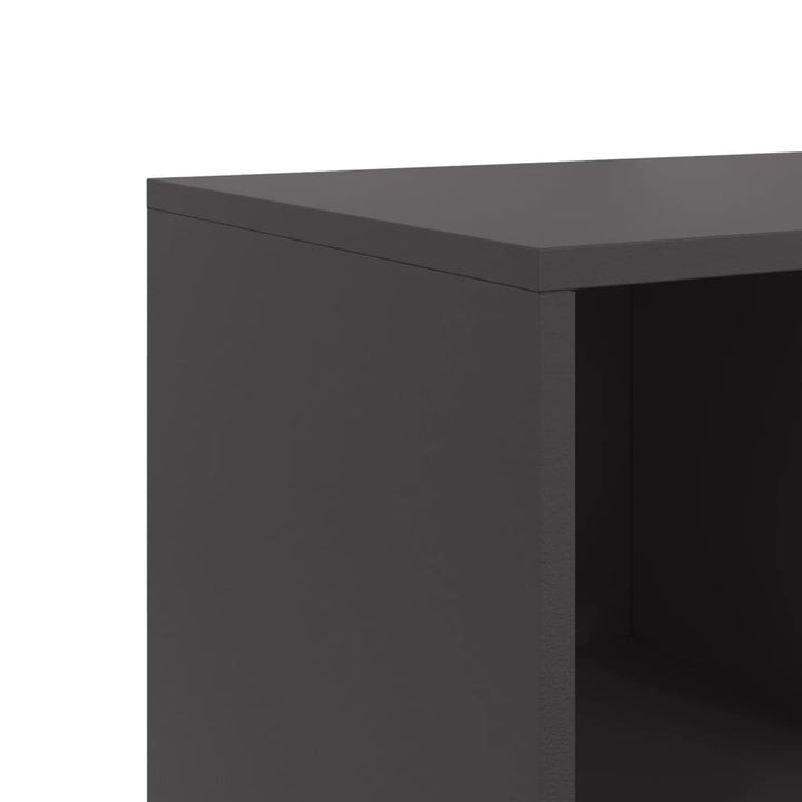skænk 100,5x39x72 cm stål sort