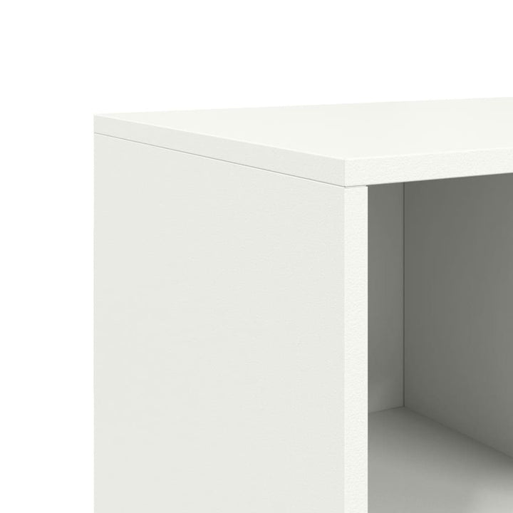skænk 100,5x39x72 cm stål hvid