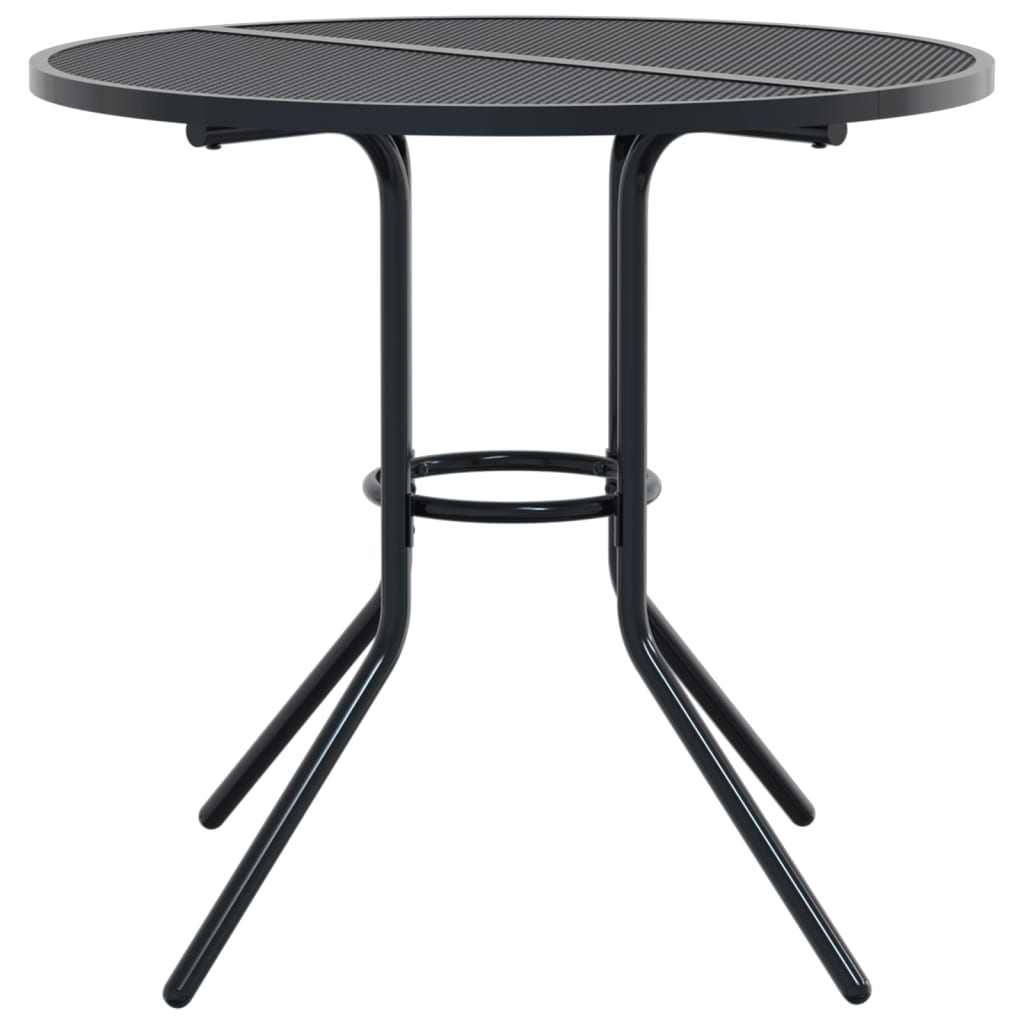 terrassebord Ø80x72,5 cm pulverlakeret stål antracitgrå