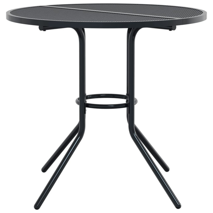 terrassebord Ø80x72,5 cm pulverlakeret stål antracitgrå