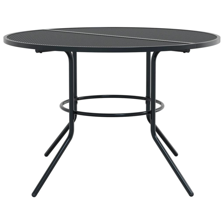 terrassebord Ø110x72,5 cm pulverlakeret stål antracitgrå