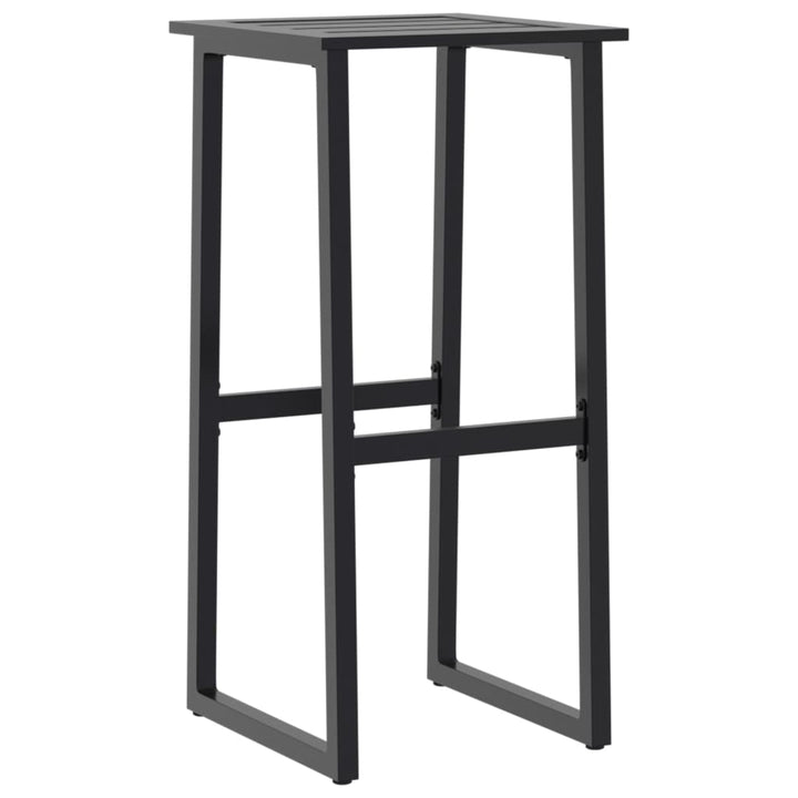barstole 2 stk. 38x38x80 cm pulverlakeret stål sort