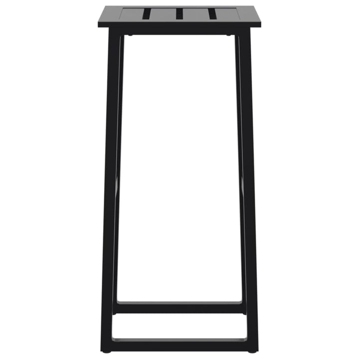 barstole 2 stk. 38x38x80 cm pulverlakeret stål sort