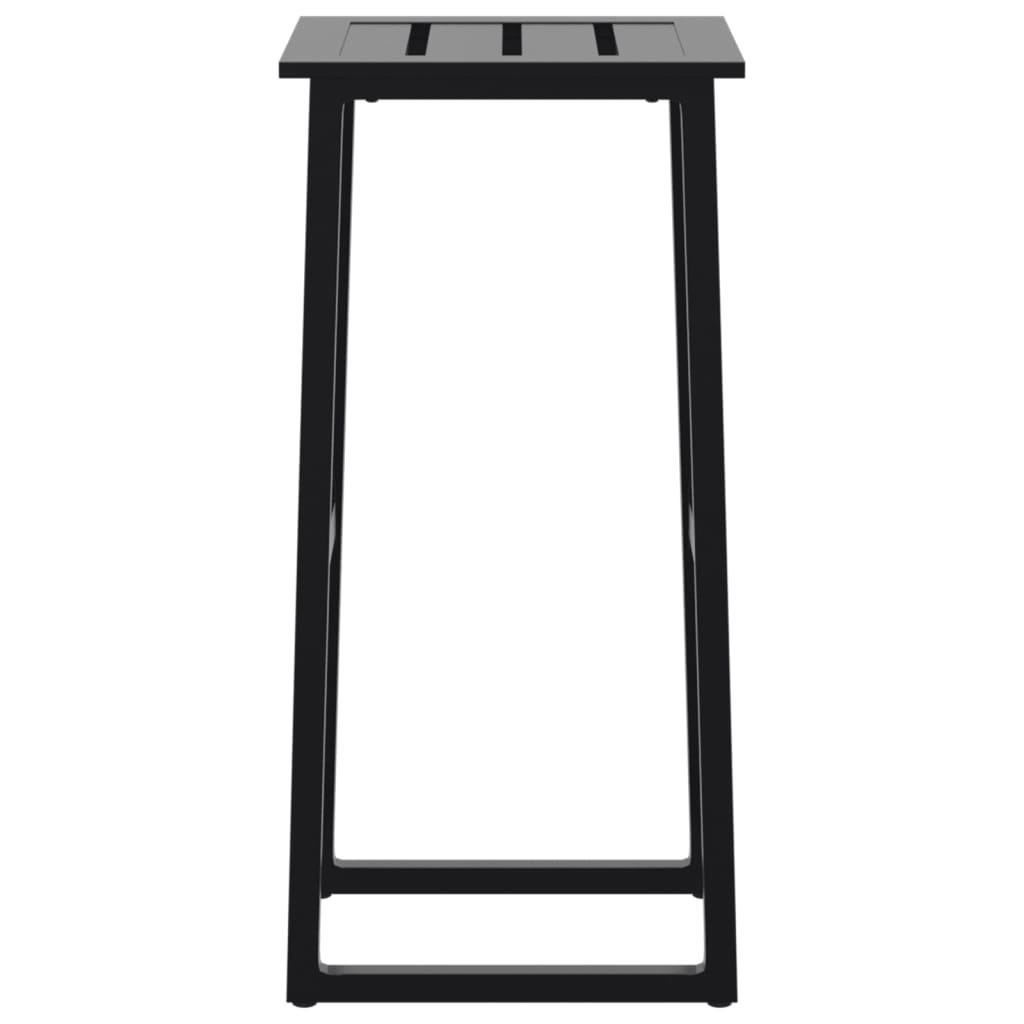barstole 4 stk. 38x38x80 cm pulverlakeret stål sort