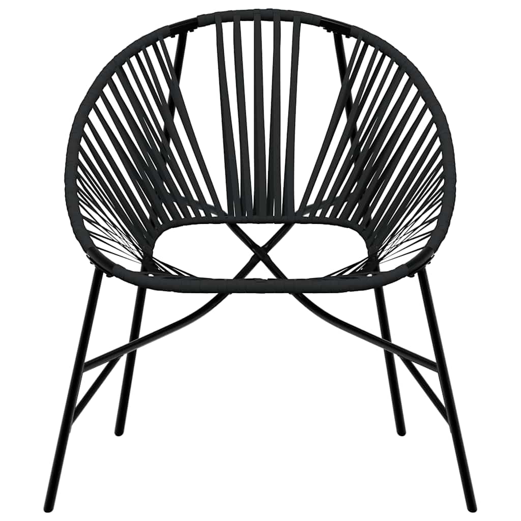havestolssæt 3 stk. polyrattan sort