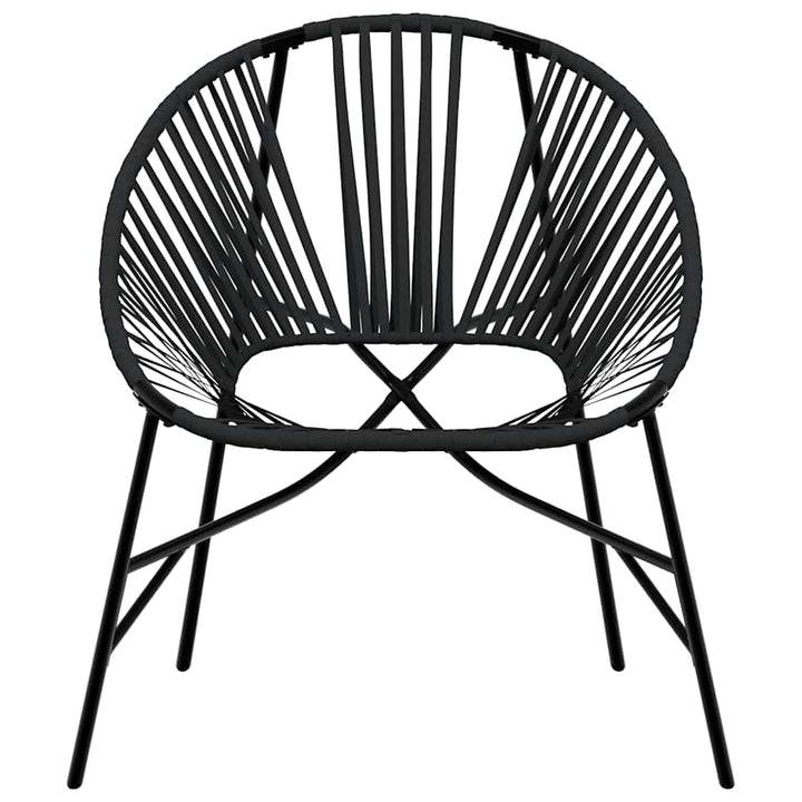 havestolssæt 3 stk. polyrattan sort