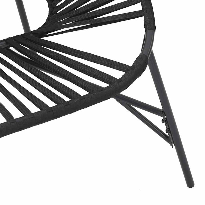 havestolssæt 3 stk. polyrattan sort