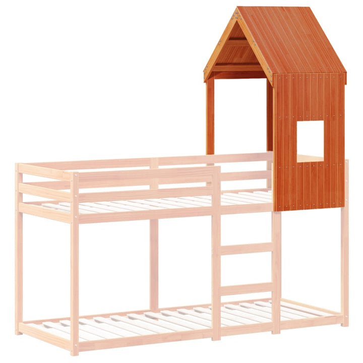 stel til husseng 60x89x134,5 cm massivt fyrretræ gyldenbrun