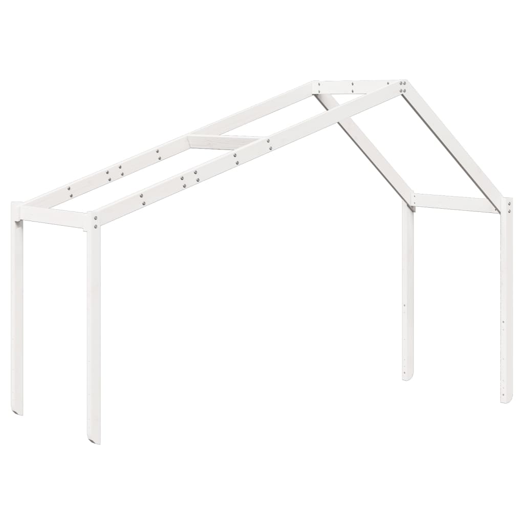stel til husseng 213x95,5x144,5 cm massivt fyrretræ hvid