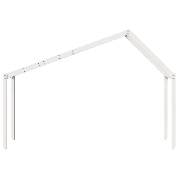 stel til husseng 213x95,5x144,5 cm massivt fyrretræ hvid