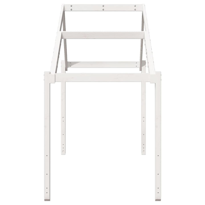 stel til husseng 213x95,5x144,5 cm massivt fyrretræ hvid