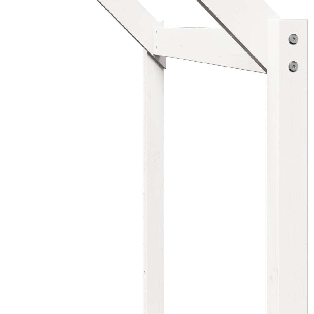 stel til husseng 213x95,5x144,5 cm massivt fyrretræ hvid