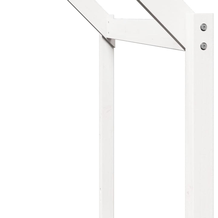 stel til husseng 213x95,5x144,5 cm massivt fyrretræ hvid