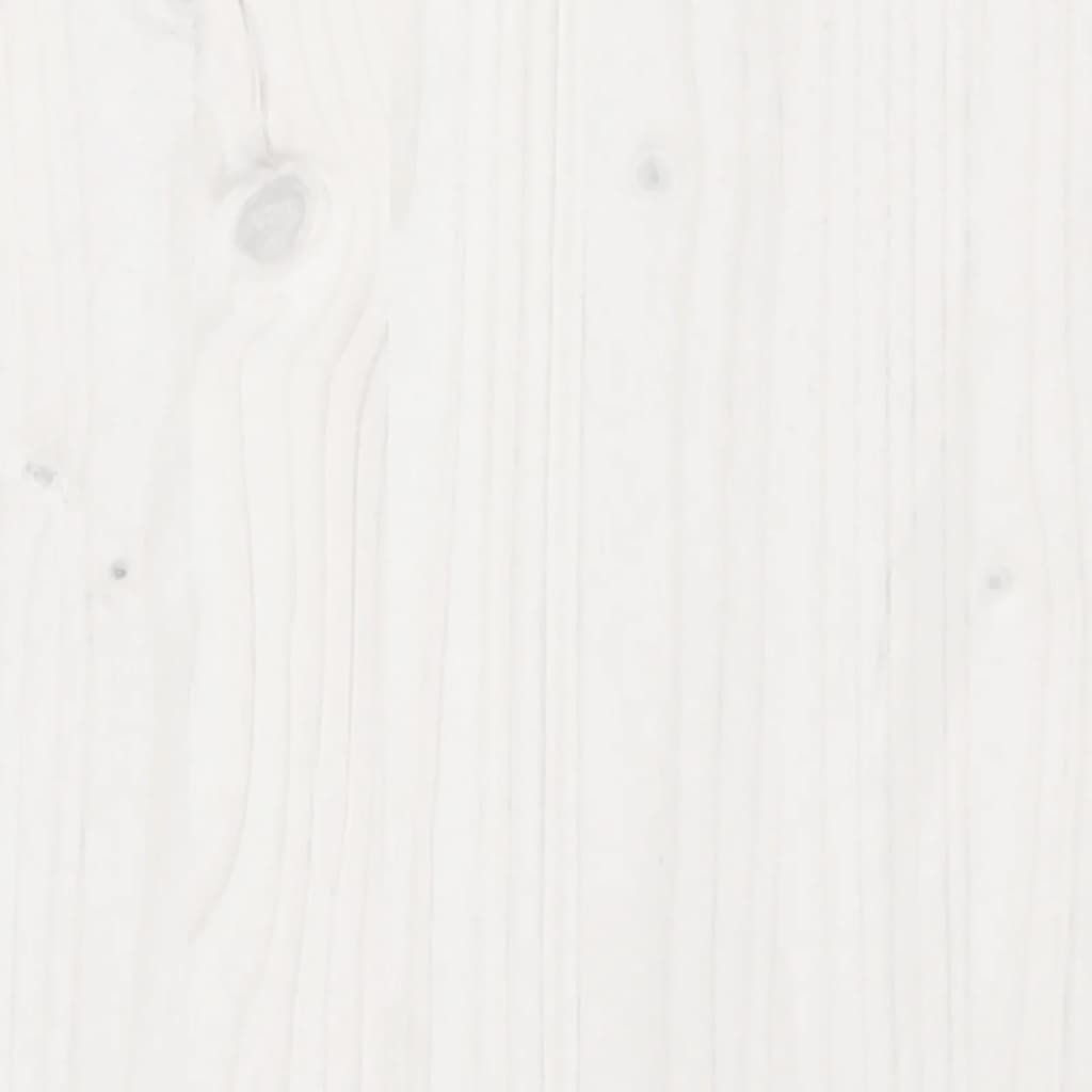 stel til husseng 213x95,5x144,5 cm massivt fyrretræ hvid