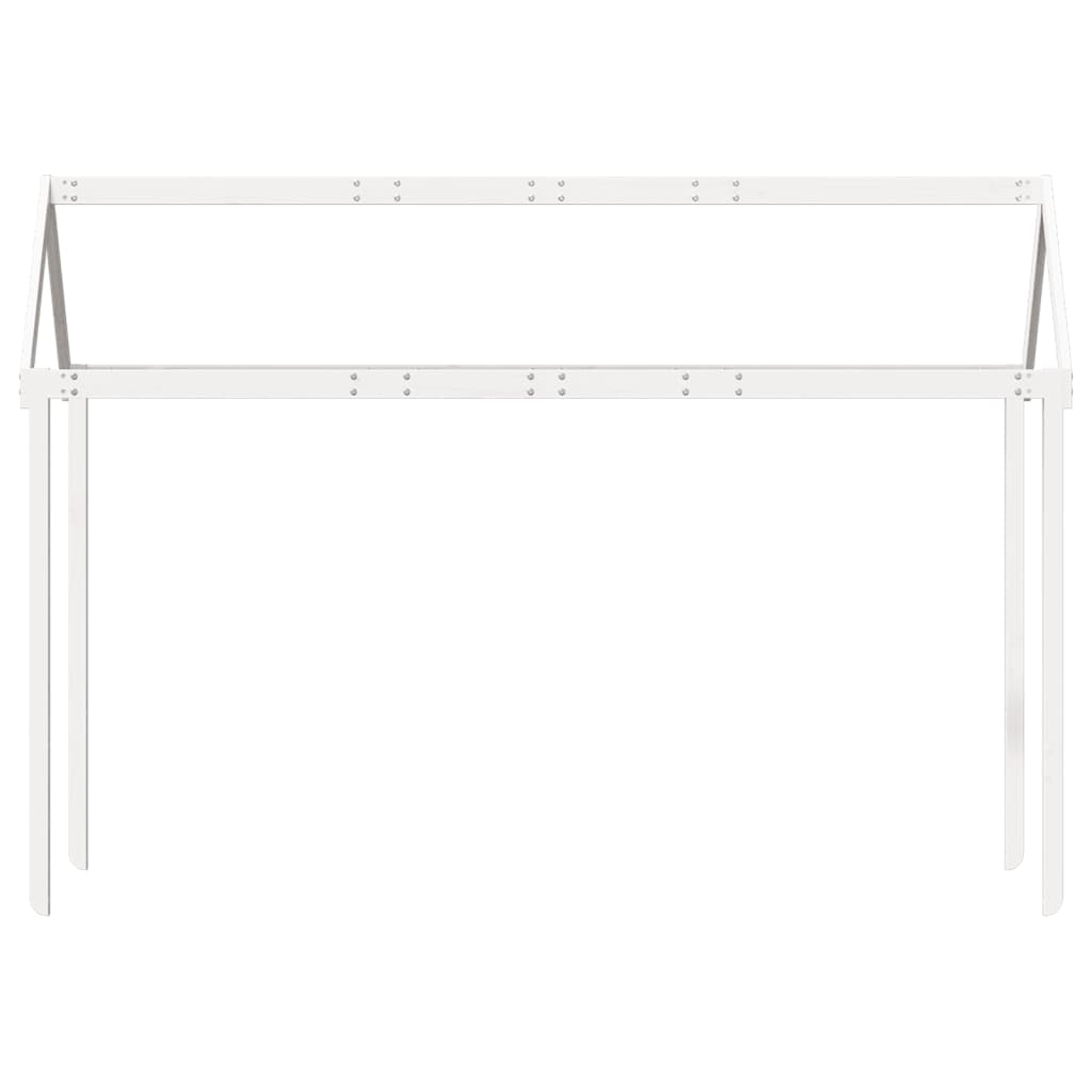 stel til husseng 207x95,5x159 cm massivt fyrretræ hvid