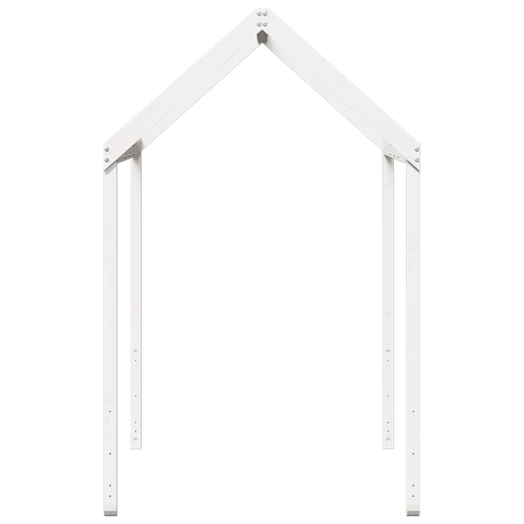 stel til husseng 207x95,5x159 cm massivt fyrretræ hvid