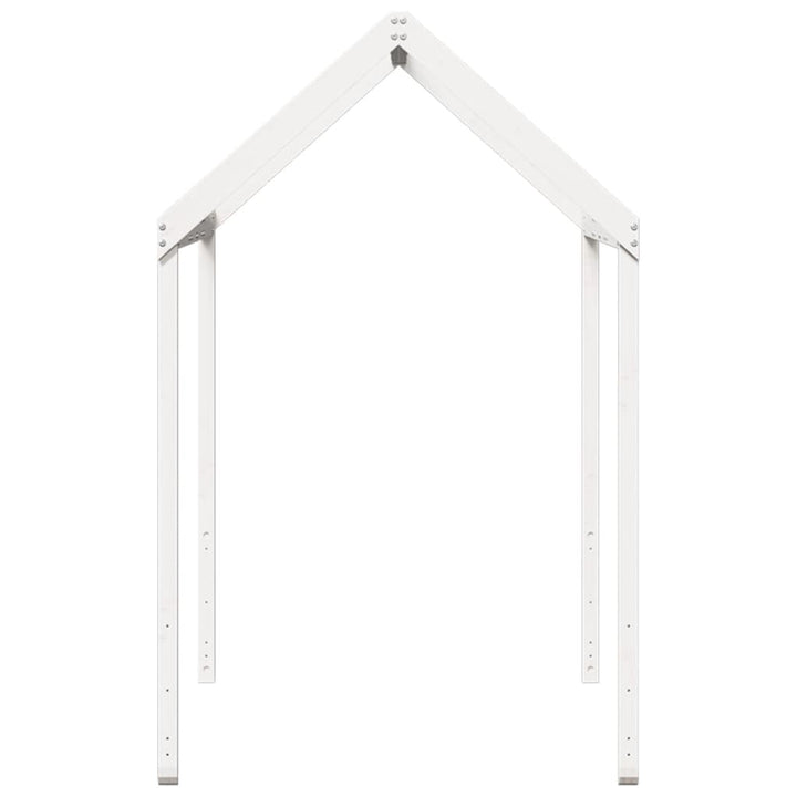 stel til husseng 207x95,5x159 cm massivt fyrretræ hvid