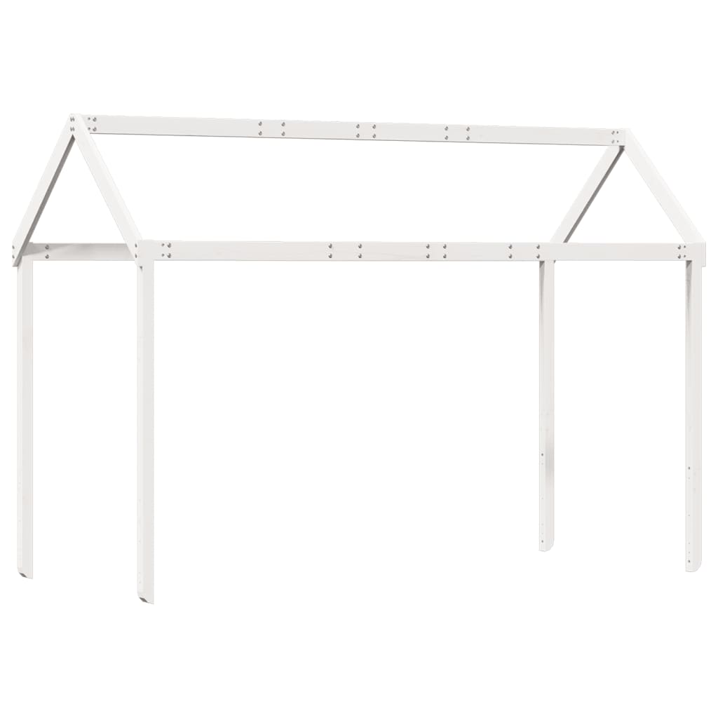 stel til husseng 207x95,5x159 cm massivt fyrretræ hvid
