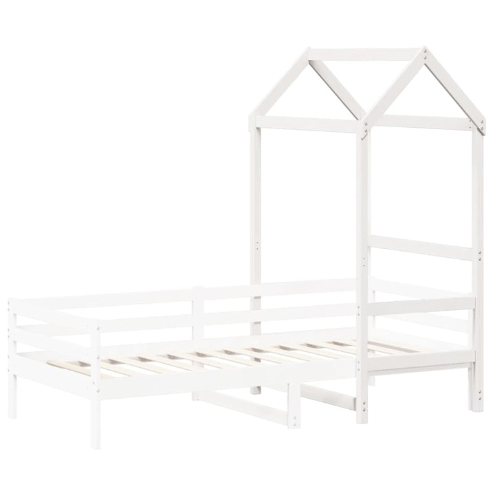 stel til husseng 118x70x176,5 cm massivt fyrretræ hvid