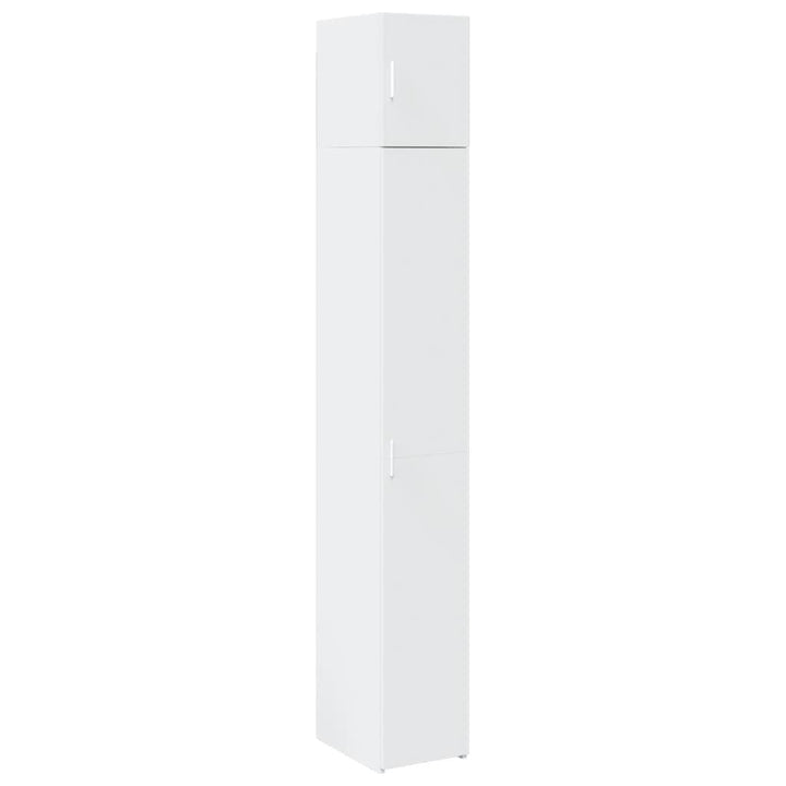 skab 30x42,5x225 cm smalt konstrueret træ hvid