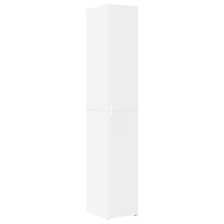 skab 30x42,5x225 cm smalt konstrueret træ hvid