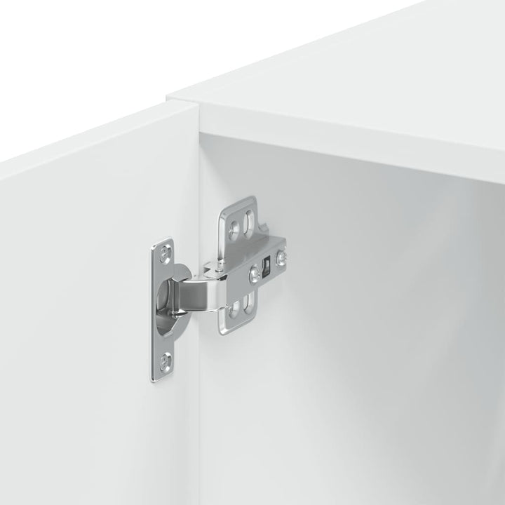 skab 30x42,5x225 cm smalt konstrueret træ hvid