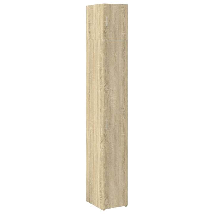 skab 30x42,5x225 cm smalt konstrueret træ sonoma-eg