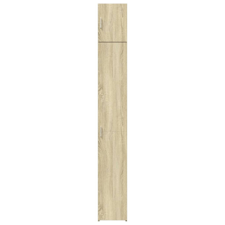 skab 30x42,5x225 cm smalt konstrueret træ sonoma-eg