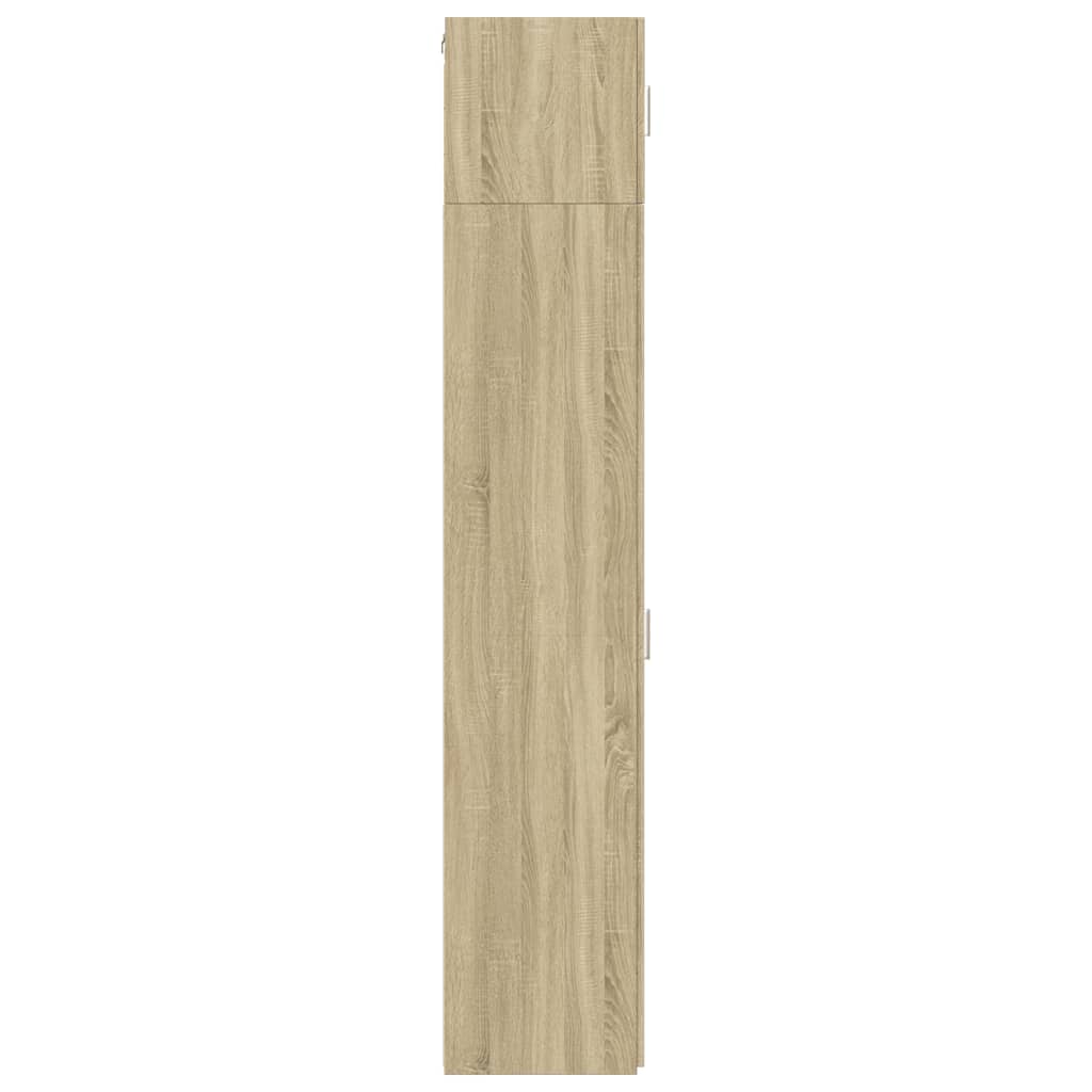 skab 30x42,5x225 cm smalt konstrueret træ sonoma-eg