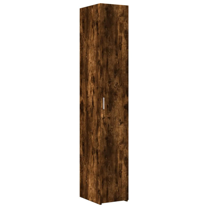 skab 30x42,5x225 cm smalt konstrueret træ røget egetræsfarve