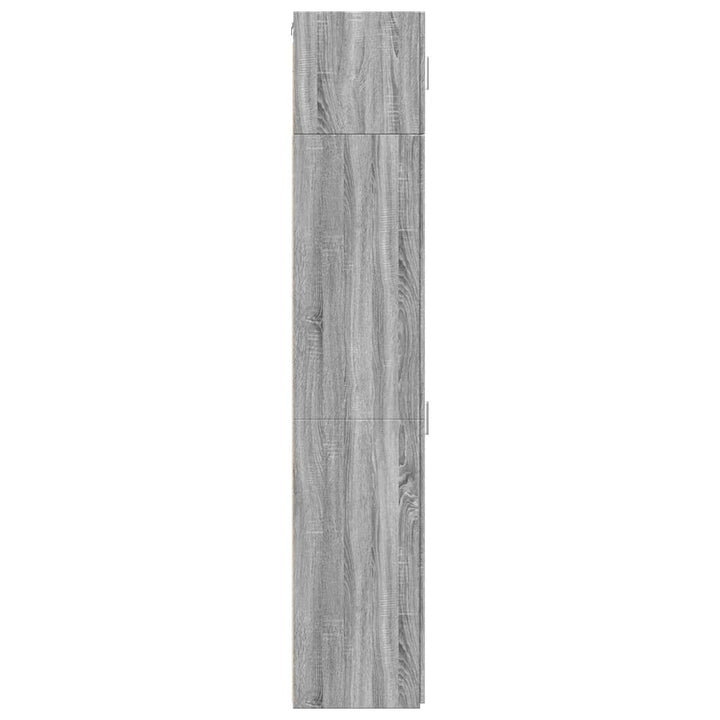 skab 30x42,5x225 cm smalt konstrueret træ grå sonoma-eg