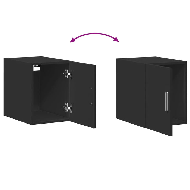 skab 30x42,5x225 cm smalt konstrueret træ sort