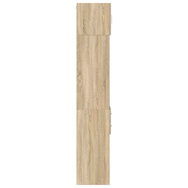 skab 30x42,5x225 cm smalt konstrueret træ sonoma-eg