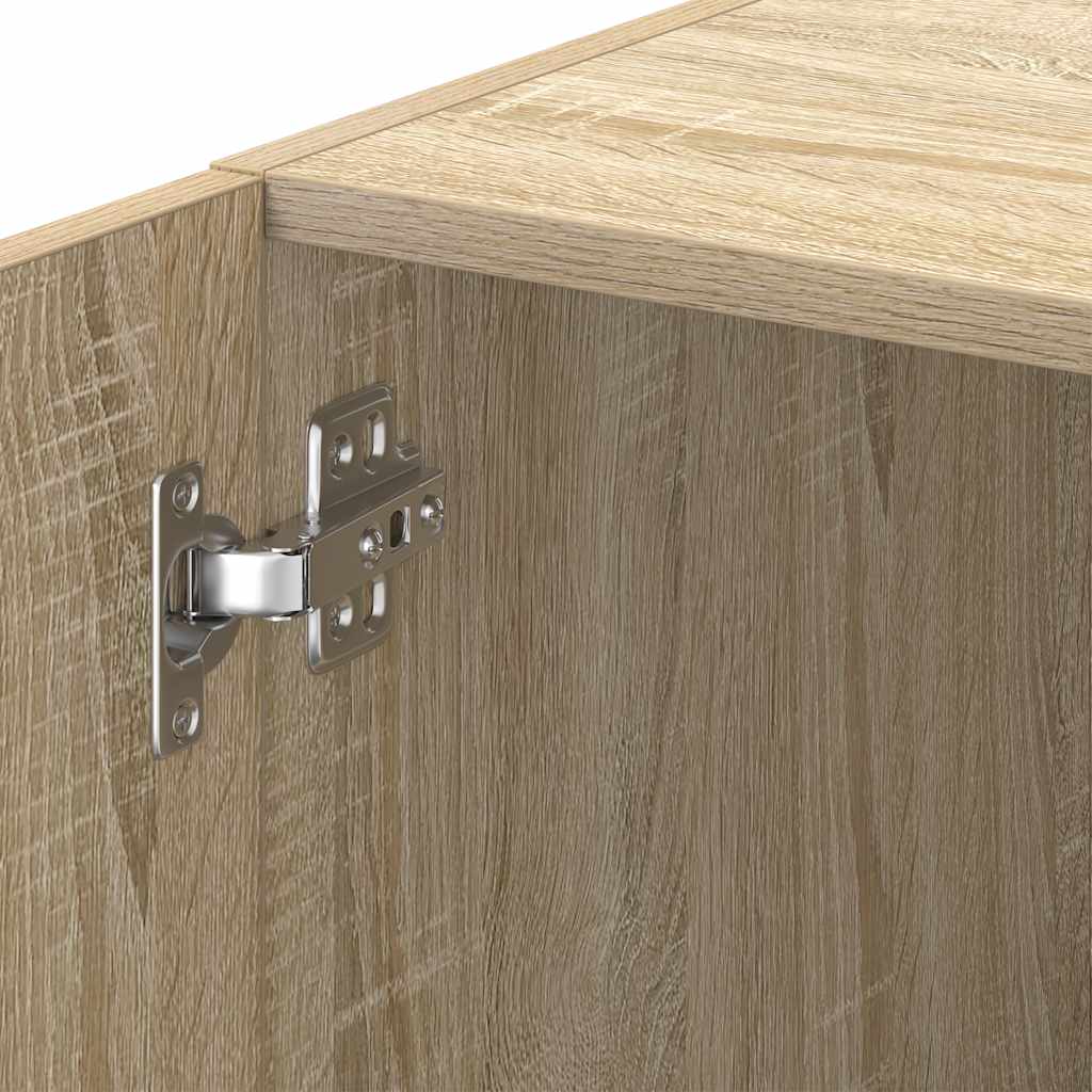 skab 30x42,5x225 cm smalt konstrueret træ sonoma-eg