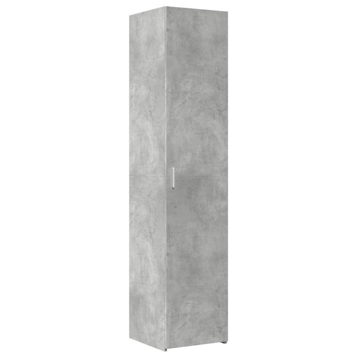 skab 40x42,5x225 cm smalt konstrueret træ betongrå