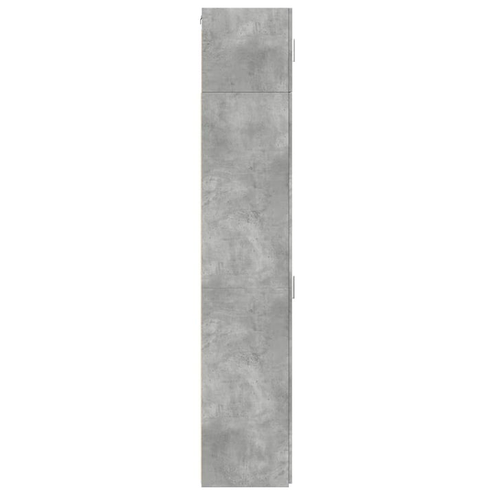 skab 40x42,5x225 cm smalt konstrueret træ betongrå