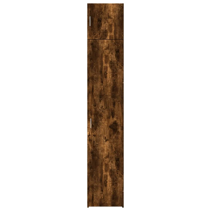 skab 40x42,5x225 cm smalt konstrueret træ røget egetræsfarve