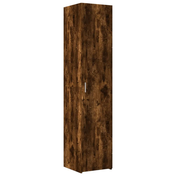 skab 40x42,5x225 cm smalt konstrueret træ røget egetræsfarve