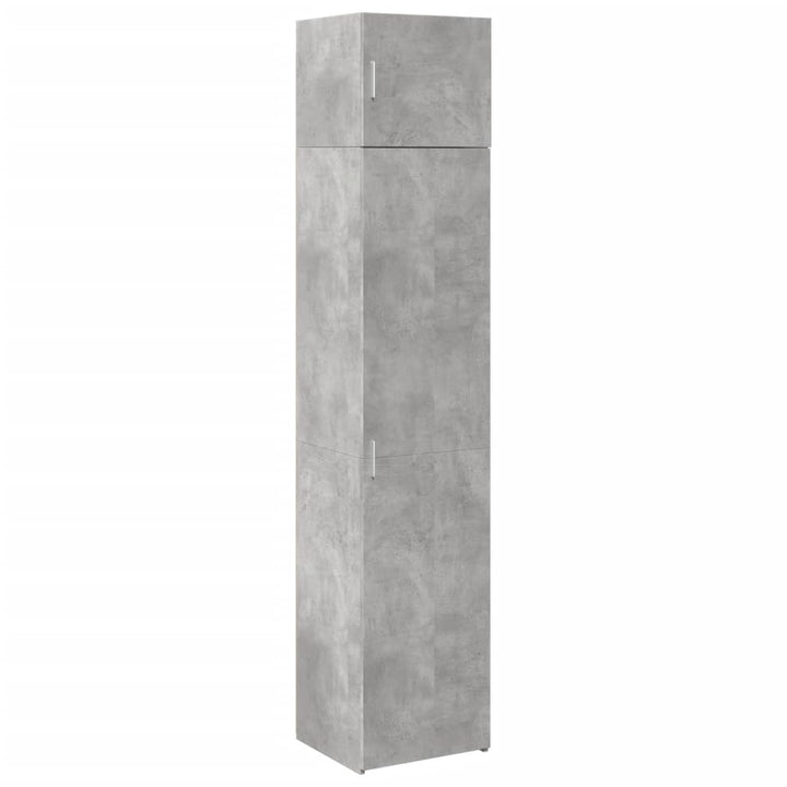 skab 45x42,5x225 cm smalt konstrueret træ betongrå